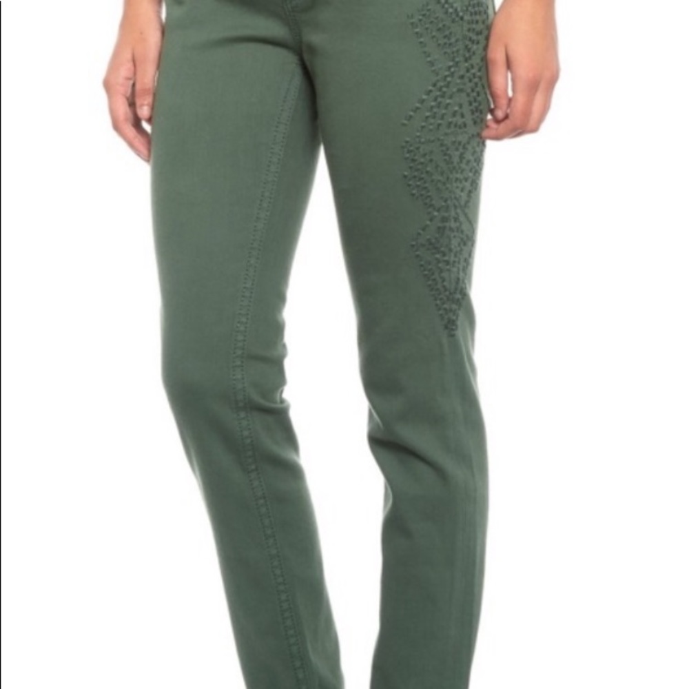 Miss Me Hunter Green Skinny Jeans 27